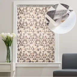 Deco Window Grey & Brown Geometric Room Darkening Window Blinds-image-52