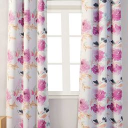 URBAN SPACE Digital Printed Pink & White 2 Pieces Floral Black Out Long Door Curtain-image-27
