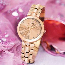 Sandy D Carter Women Patterned Dial & Stainless Steel Wrap Around Straps Analogue Watch Sandy D-image-78