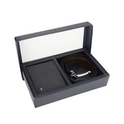 Allen Solly Men Grey Textured Accessory Gift Set-picture-14