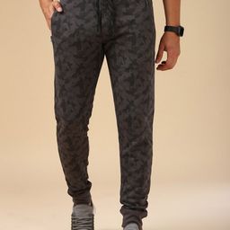 Van Heusen Men Printed Zipper Pocket Joggers-17