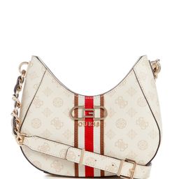 GUESS Brand Logo Printed Structured Sling Bag-image-85