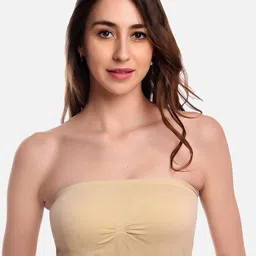 FIMS Women Solid Wire free Tube Padded Seamless Bra-image-38