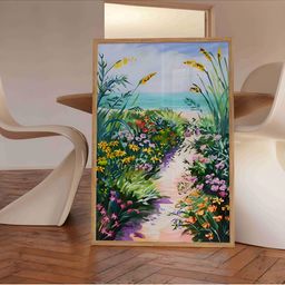 Aura Green & Yellow Printed Wooden Wall Paintings-image-17