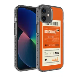 DailyObjects Orange & White Bangalore City Tag Printed iPhone 12 Mini Phone Case-11