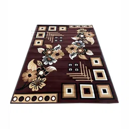 Asad Emporium Rugs Brown& White Floral Anti-Skid Carpet-image-90