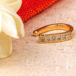 Mirraw Gold-Plated Ring Nosepin-image-21