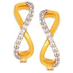 BHIMA Infinity Stone Ring 22KT Gold Earrings-2.72gm-image-61