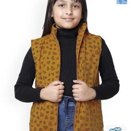 BAESD Girls Pack of 2 Floral Fleece Lightweight Longline Tailored Jacket with Embroidered-26