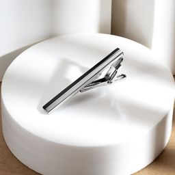 Peora Silver-Plated Satin Two Tone Tie Pin-image-13