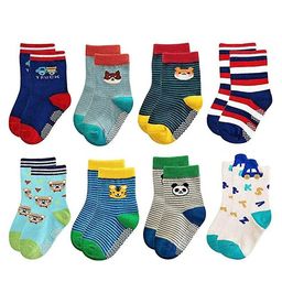 FOOTPRINTS Infants Multi Pack Of 8 Patterned Cotton Ankle Length Socks-4