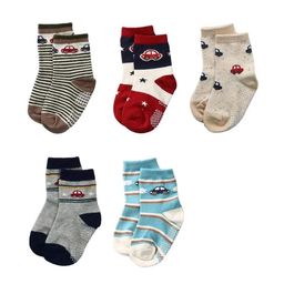 FOOTPRINTS Unisex Kids Pack Of 5 Ankle-Length Socks-13