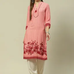 Rangriti Embroidered Sequinned Straight Kurta-picture-23