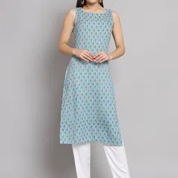 KALINI Ethnic Motifs Printed Straight Kurta-image-74