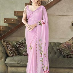 Tikhi Imli Floral Embellished Sequinned Saree-picture-50