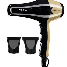 VEGA PROFESSIONAL VPVHD-04 2000W Hair Dryer with Cool Shot Button - Black & Gold Toned-29