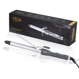 VEGA PROFESSIONAL VPMCT-04 Pro Cera Curls 25mm Barrel Hair Curler - Silver Toned-39