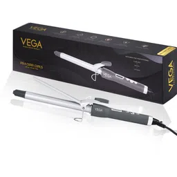 VEGA PROFESSIONAL VPMCT-03 Pro Cera Curls 22mm Barrel Hair Curler - Silver Toned-25