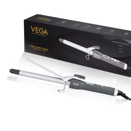 VEGA PROFESSIONAL VPMCT-02 Pro Cera Curls 19mm Barrel Hair Curler - Silver Toned-12