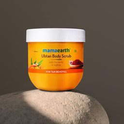 Mamaearth Sustainable Ubtan Body Scrub with Turmeric & Saffron for Tan Removal 200 g-16