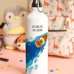Indigifts Valentine Gift Hamper White & Red 3 Pcs Water Bottle With Rose & Greeting Card-picture-5