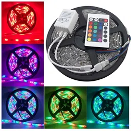 SPARK WORLD Blue & Green Rice Shape String Lights-11