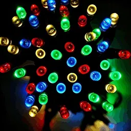 SPARK WORLD Red & Blue Rice Shape String Lights-36