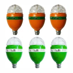 SPARK WORLD Orange & Green 6 Pieces Disco Ball String Lights-15