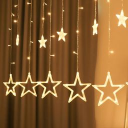 ENORMITY Yellow Star Shaped String Lights-45