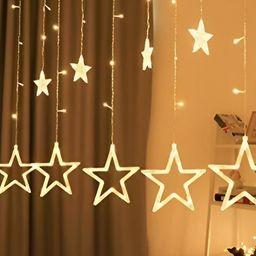 SPARK WORLD Yellow Rice Shaped LED String Lights-10