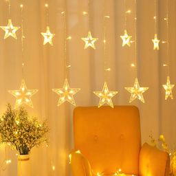 ENORMITY Yellow Star Shaped String Lights-18