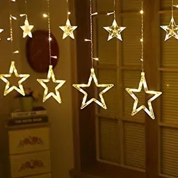ENORMITY Yellow Star Shaped String Lights-56