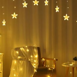 SPARK WORLD Yellow Star-Shaped String Lights-10