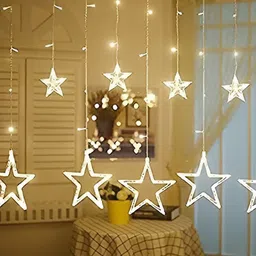 ENORMITY 138 Yellow Star Shaped LED String Lights-6