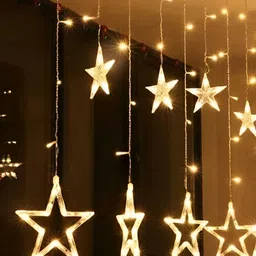ENORMITY Yellow Star Shaped String Lights-12