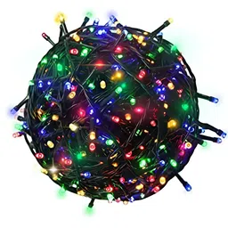 ENORMITY Blue & Green Rice Shape String Lights-15