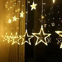 ENORMITY Yellow Star Shape String Lights-25