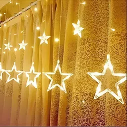 ENORMITY Yellow Star Shaped String Lights-43