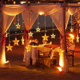 Gesto Yellow Star Flashing String Lights-18