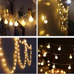 Ascension White 14 Pieces Ball Shaped String Fairy Lights-35