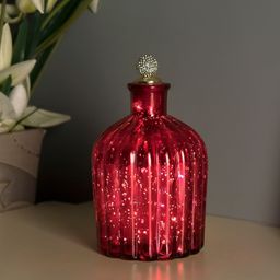 Homesake Red Glass Bottle Table Lamp-56