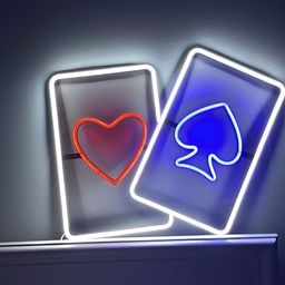 the party planet Red & Blue LED Neon Light-7