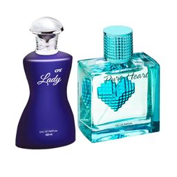 CFS Set Of 2 Lady Eau De Perfume & Pure Heart Blue Long Lasting Perfume - 100ml Each-5