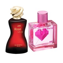CFS Rose Lady & Pure Heart Pink Set Of 2 Long Lasting Eau De Parfum - 100ml Each-image-93