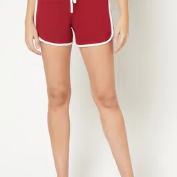 GLITO Women Mid-Rise Running Cotton Sports Shorts-image-61