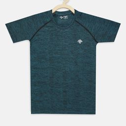 CHIMPRALA Girls Green Drop-Shoulder Sleeves Applique Running T-shirt-image-74