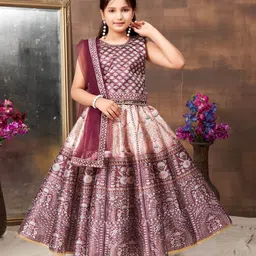 Aarika Girls Printed Ready to Wear Lehenga & Blouse With Dupatta-38