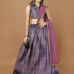 Mitera Printed Semi-Stitched Lehenga & Unstitched Blouse With Dupatta-picture-25