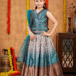 BAESD Girls Printed Ready to Wear Lehenga & Blouse With Dupatta-picture-47