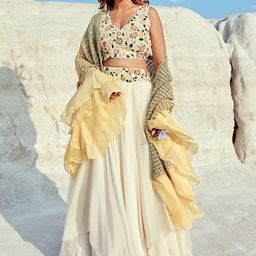 Nikita Vishakha Embroidered Made to Measure Lehenga & Blouse With Dupatta-15